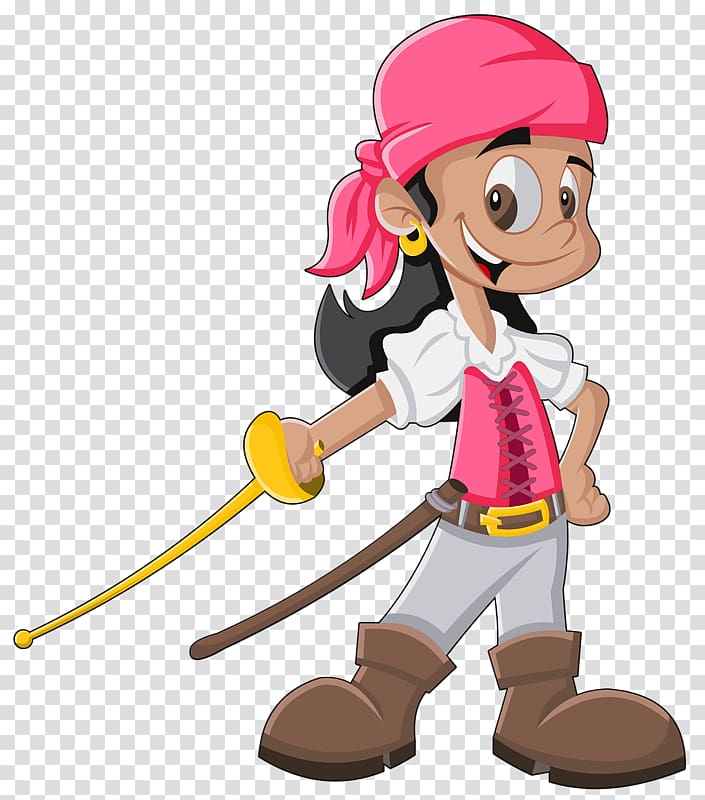 Piracy Cartoon Drawing Illustration, Sword child transparent background PNG clipart