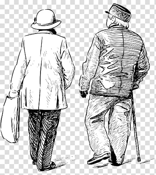 Sketch of walking man back view Hand drawn Vector illustration Stock Vector  Image  Art  Alamy