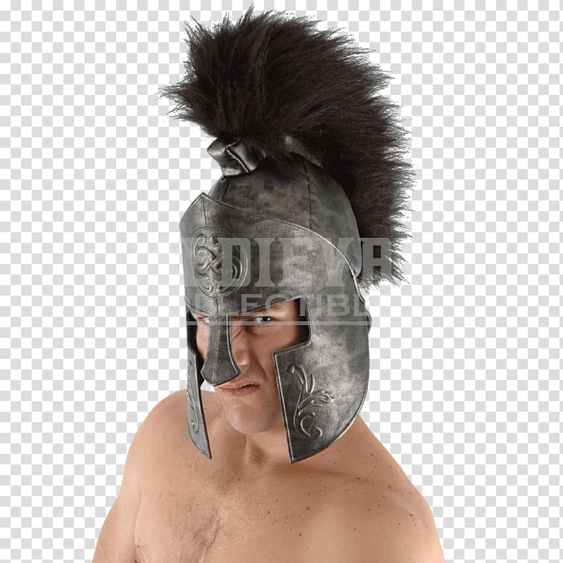 Spartan army Helmet Galea Costume, Helmet transparent background PNG clipart