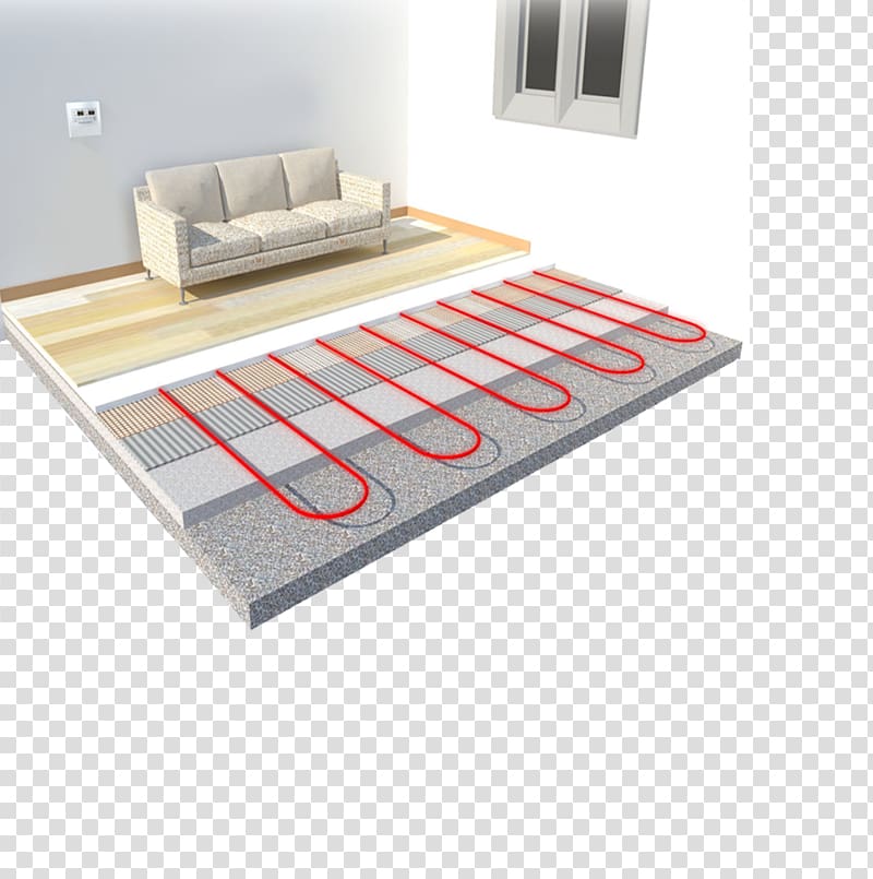 Underfloor heating Heating system Heater Electricity, surface supplied transparent background PNG clipart