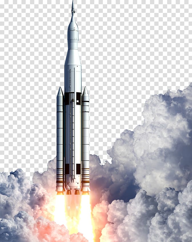rocket launch illustration, Rocket launch Missile Space Launch System Space Shuttle program, Rocket launching transparent background PNG clipart