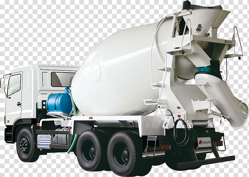 Cement Mixers Concrete pump Truck Betongbil, truck transparent background PNG clipart