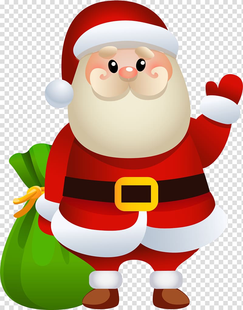 Santa Claus Rudolph Christmas Gift , Cartoon santa claus transparent background PNG clipart