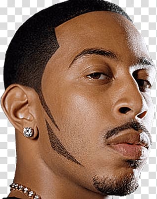 close-up of man's face, Ludacris Close Up transparent background PNG clipart