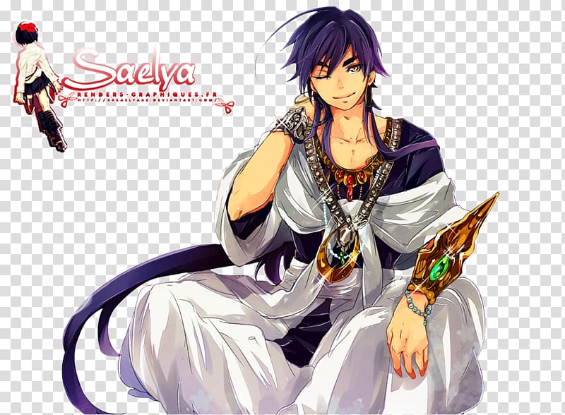 Sinbad Anime Magi: The Labyrinth of Magic Aladdin Judal, Anime transparent background PNG clipart