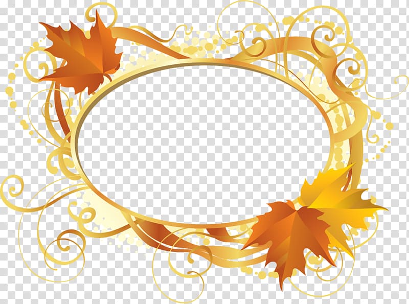 Gold leaf Maple leaf Graphic arts, leaf frame transparent background PNG clipart