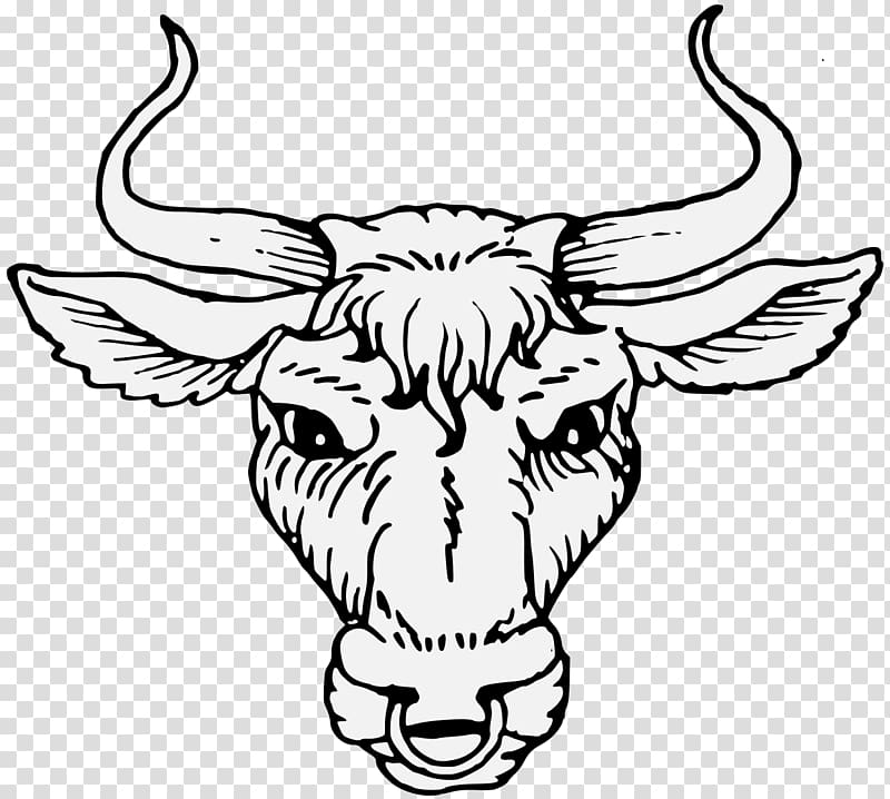 Cattle Heraldry Artist Ox, bull head transparent background PNG clipart