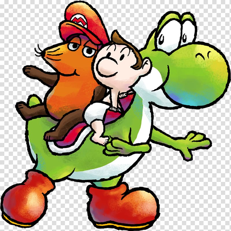 Super Mario World 2: Yoshi\'s Island Mario & Yoshi Art , Yoshi\'s Island Ds transparent background PNG clipart