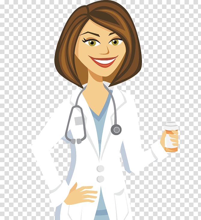 Cartoon Physician Female , doctors transparent background PNG clipart