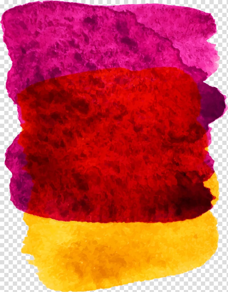 Watercolor painting Texture mapping, Purple yellow bread slice transparent background PNG clipart