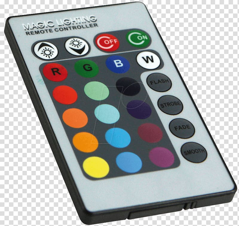 LED strip light Remote Controls Light-emitting diode RGB color model, light transparent background PNG clipart