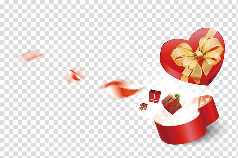 Gift, Cool red gift box transparent background PNG clipart