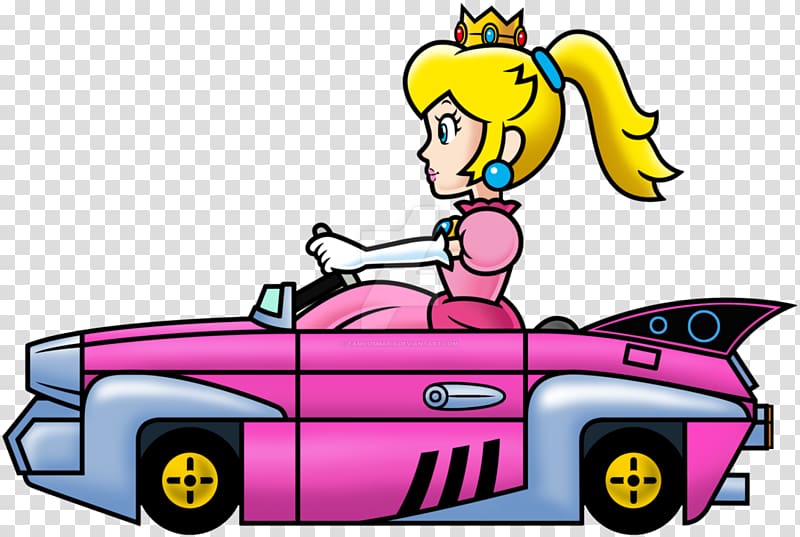 Super Mario Kart Car Mario Kart 8 Princess Peach Princess Daisy, car transparent background PNG clipart