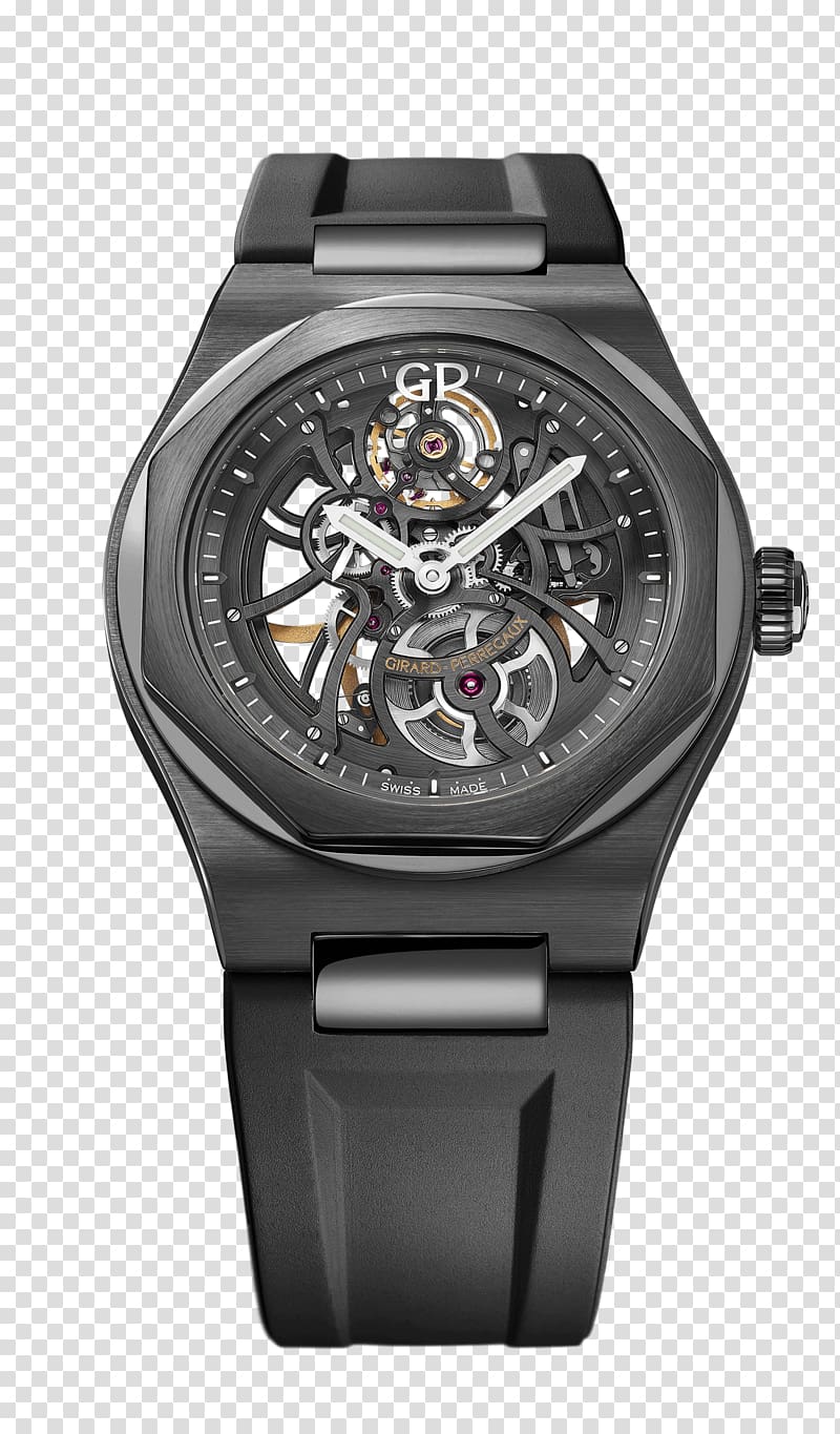 Girard-Perregaux Automatic watch Clock Movement, watch transparent background PNG clipart