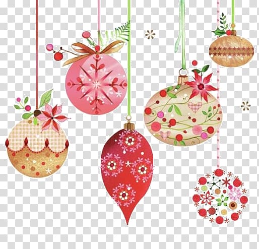 Christmas ornament Christmas decoration, Cartoon decorative ball Charm transparent background PNG clipart