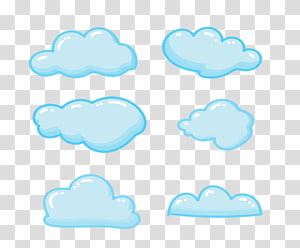 Cotton clouds transparent background PNG clipart