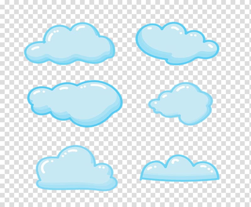 blue clouds illustration, Cloud Blue Sky , Cartoon clouds transparent background PNG clipart