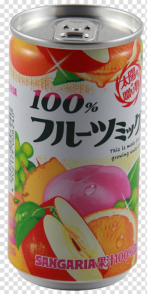 Fruit Mixed Juice Tin can Sangaria Flavor, casks rice transparent background PNG clipart