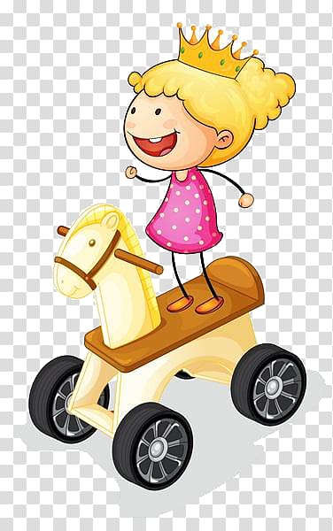 cartoon trojan girl transparent background PNG clipart