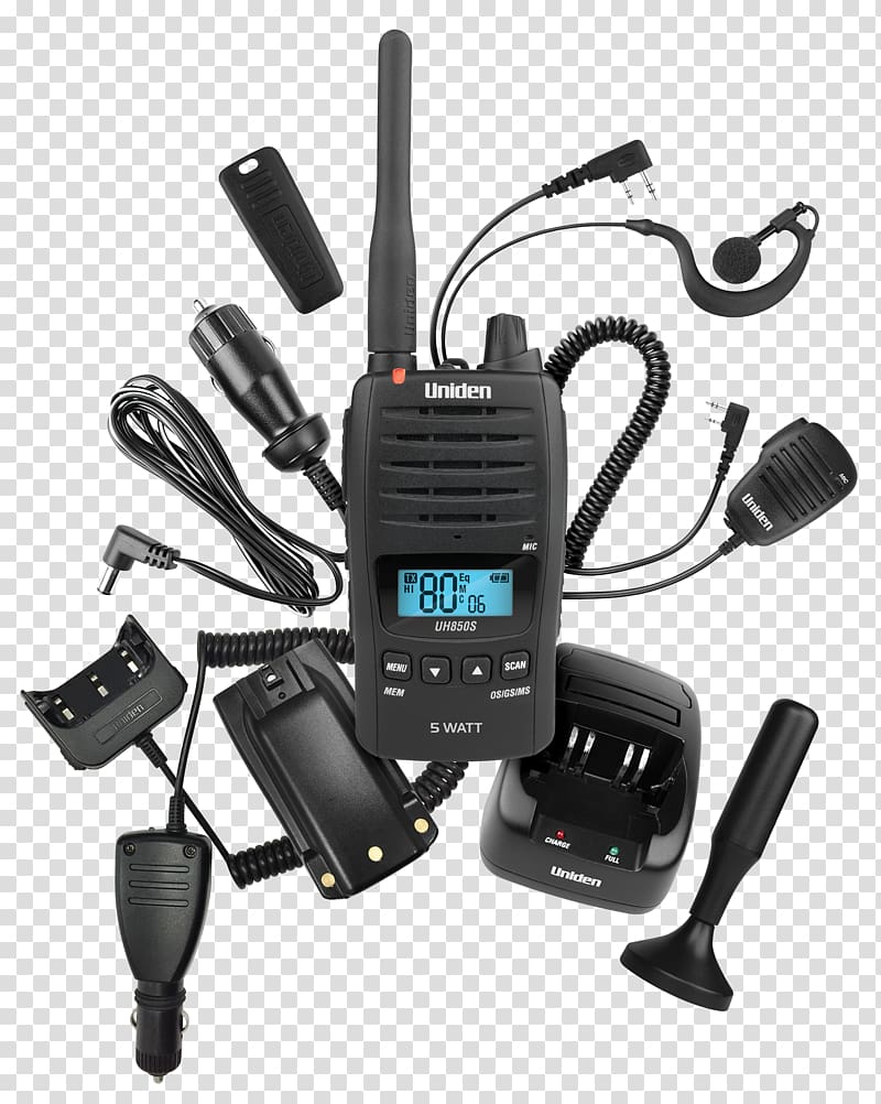 UHF CB Ultra high frequency Citizens band radio Two-way radio, radio transparent background PNG clipart
