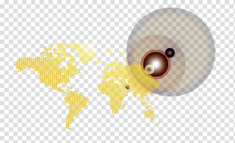 Material Yellow Close-up, Business World Map transparent background PNG clipart