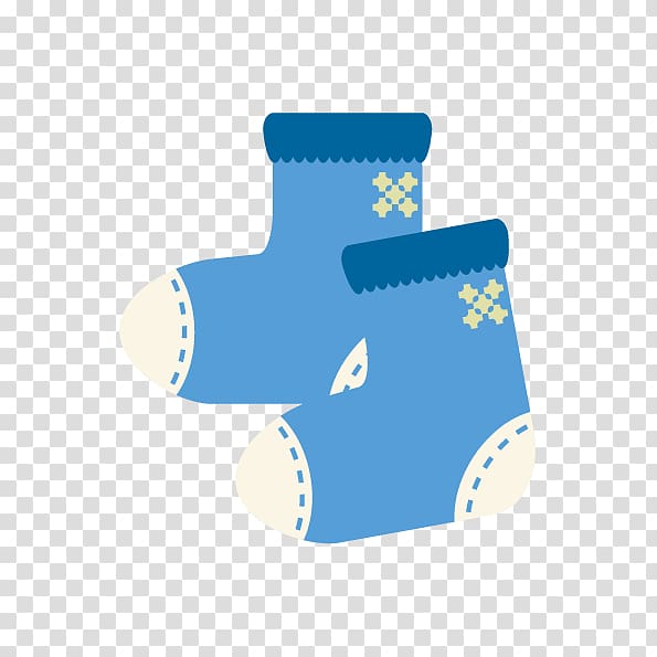 Blue, Blue children\'s socks transparent background PNG clipart