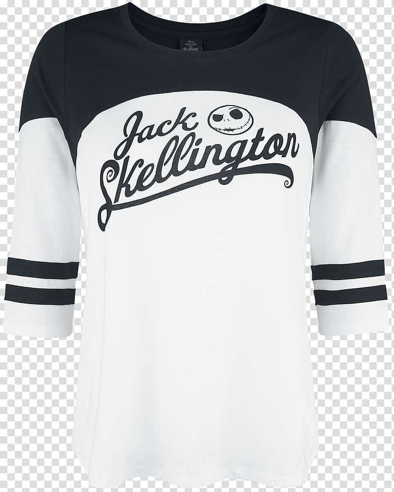 Long-sleeved T-shirt Jack Skellington Clothing, T-shirt transparent background PNG clipart