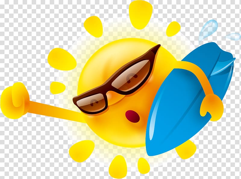 Cartoon , Cute cartoon sun design material transparent background PNG clipart