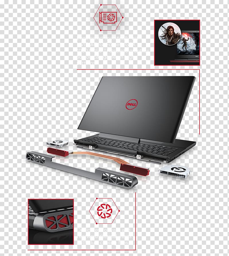 Laptop Dell Inspiron Intel Core i7, Laptop transparent background PNG clipart