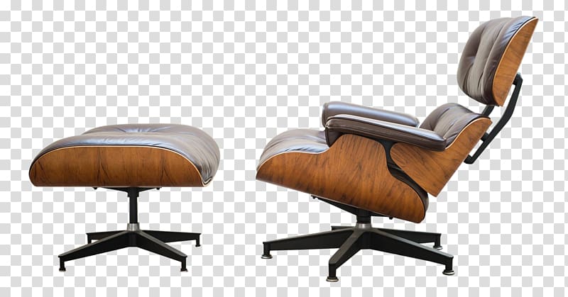 Eames Lounge Chair Charles and Ray Eames Herman Miller Living room, chair transparent background PNG clipart