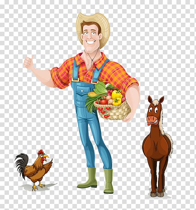 graphics Agriculture Cartoon, Cartoon farmer transparent background PNG clipart