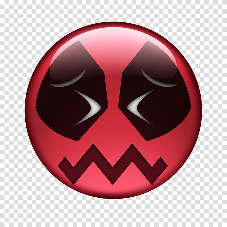 Deadpool Superhero Emoticon Comics Telegram, Deadpool emoji transparent background PNG clipart