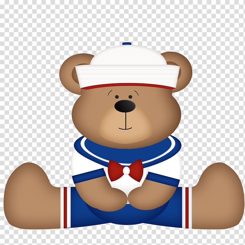 Teddy bear Sailor , urso transparent background PNG clipart