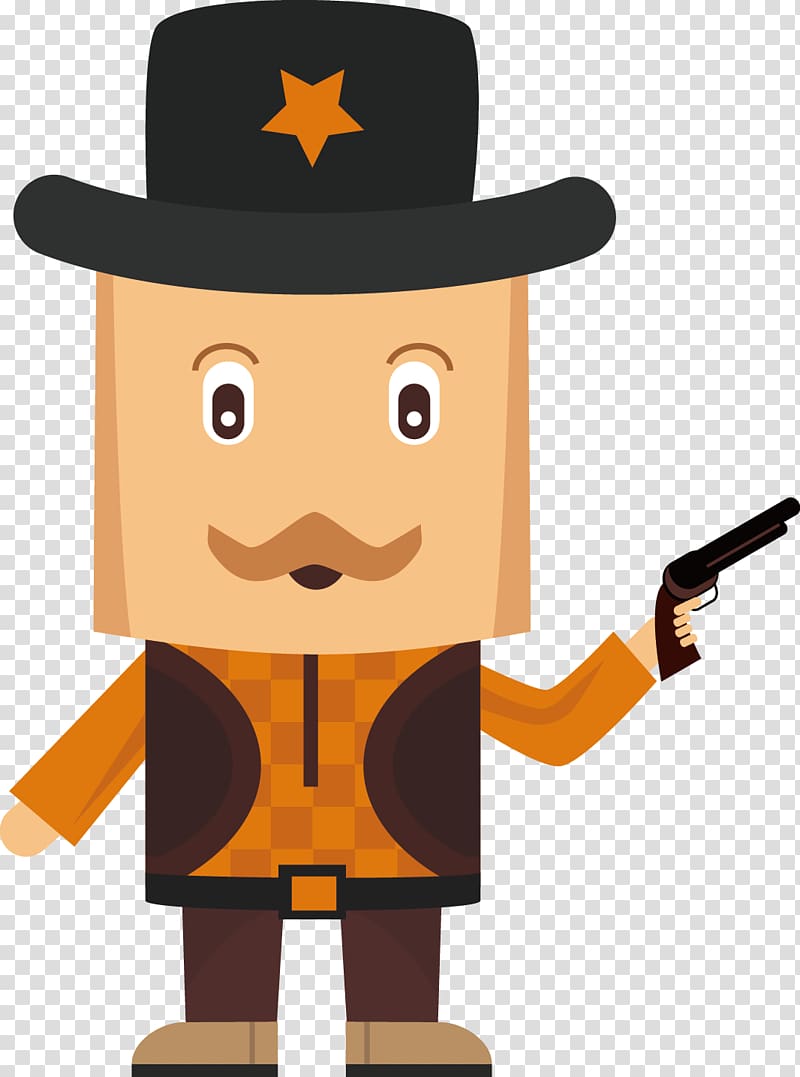 ICO Cowboy American frontier Icon, Police gun transparent background PNG clipart