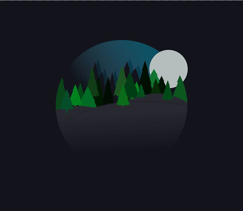 Forest Tree Icon, Nighttime transparent background PNG clipart