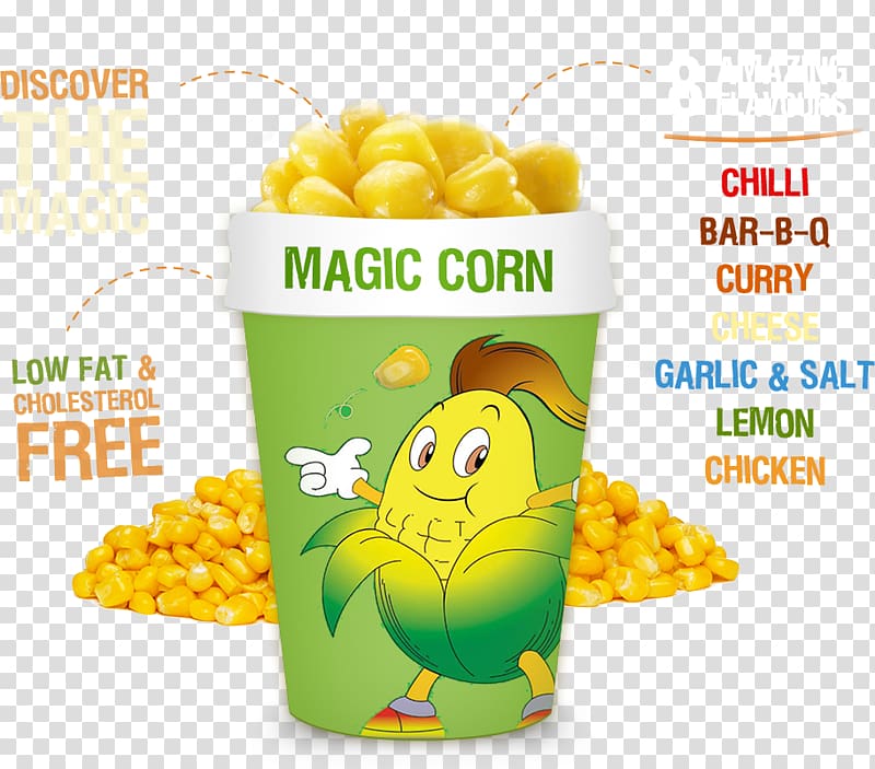 Maize Popcorn Vegetarian cuisine Junk food French fries, popcorn transparent background PNG clipart