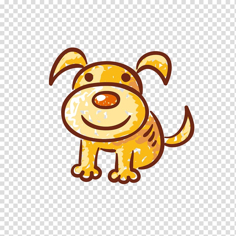 Dog Puppy , Children painting dog transparent background PNG clipart
