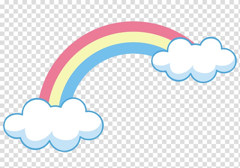 Sky Rainbow Cloud Arc Euclidean , Rainbow on clouds transparent background PNG clipart