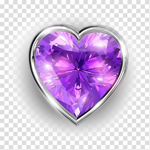 Hearts Diamond Desktop , purple heart transparent background PNG clipart
