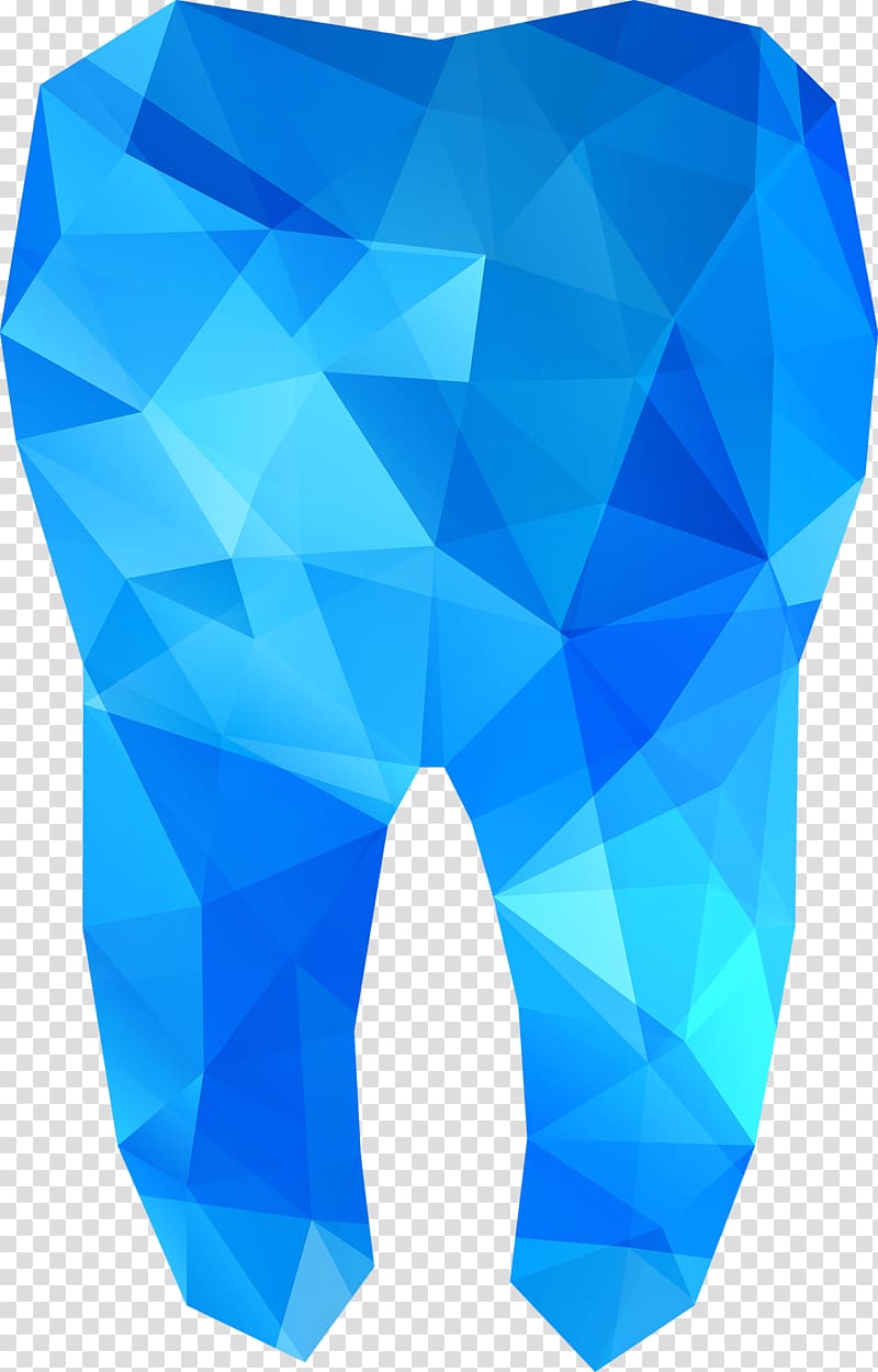 blue tooth art, Tooth decay Dentistry, Irregular geometry of teeth transparent background PNG clipart