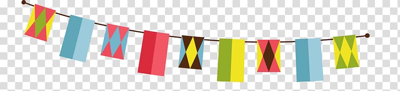 Ribbon , Colorful square small flag floating material transparent background PNG clipart
