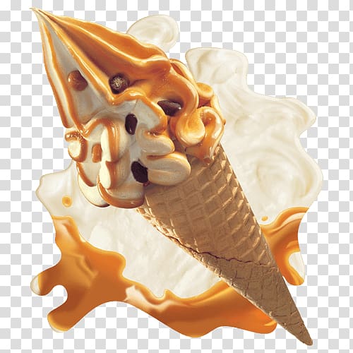 Ice Cream Cones Cornetto Frozen dessert, soft transparent background PNG clipart