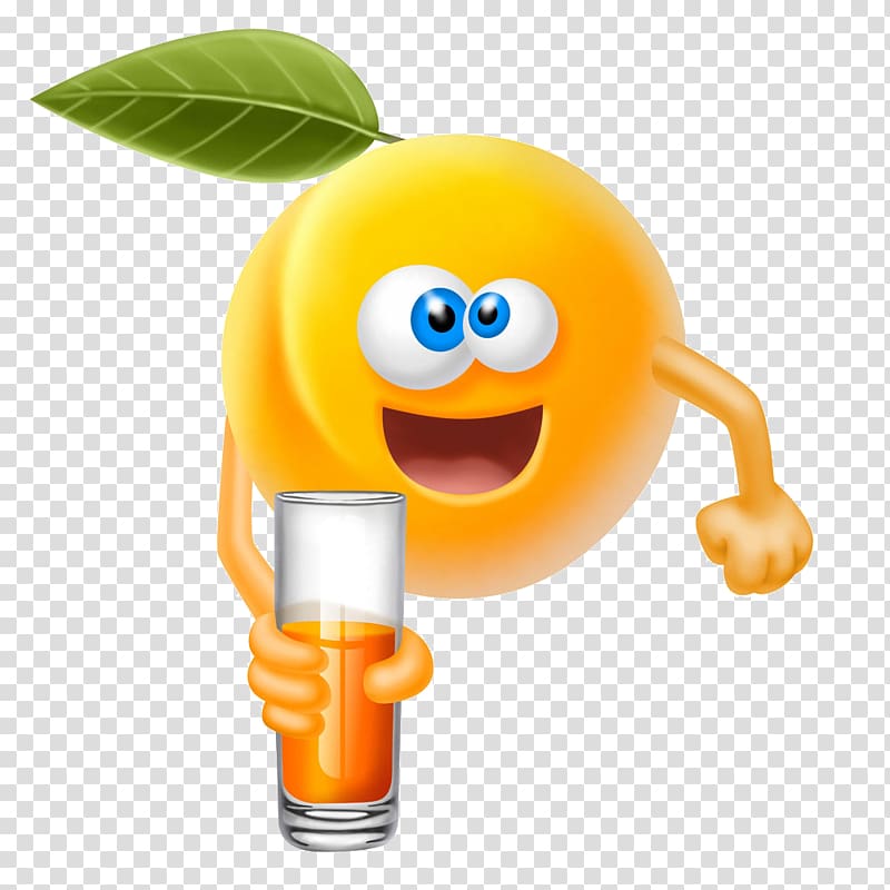 Juice Fruit Cartoon , Apricot juice material transparent background PNG clipart