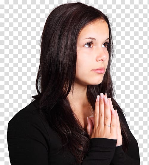 Prayer Girl Woman, girl transparent background PNG clipart