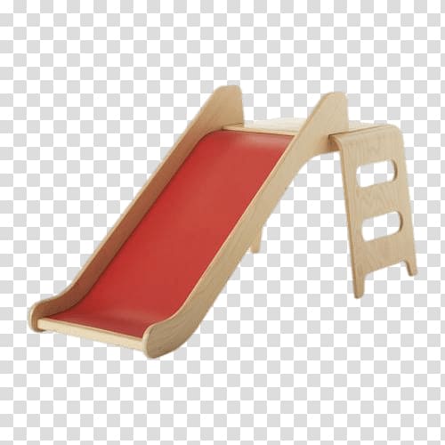 red and brown plastic slide, Wooden Slide transparent background PNG clipart