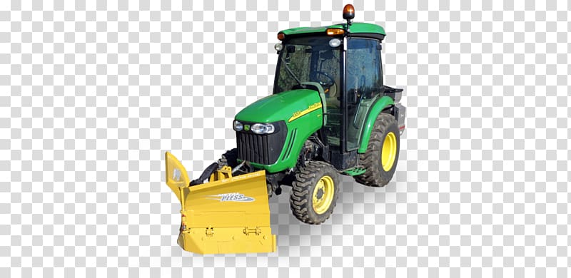 Tractor Snowplow Machine Snow removal Sidewalk, tractor transparent background PNG clipart