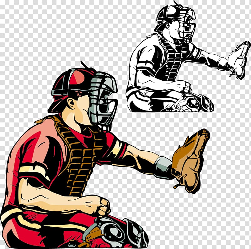 Baseball player Sport Athlete, Comic style baseball material transparent background PNG clipart