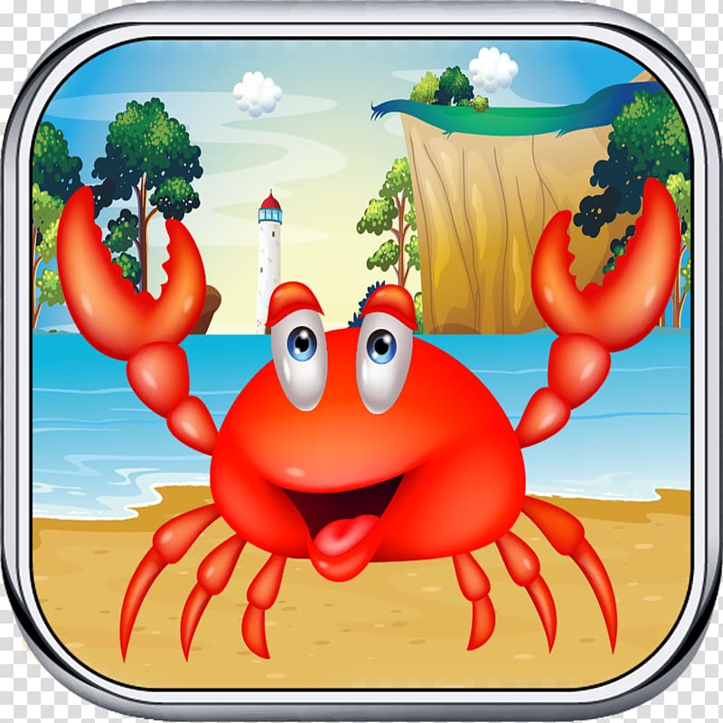 iPod touch App Store Apple Crab Castles, crab cartoon transparent background PNG clipart