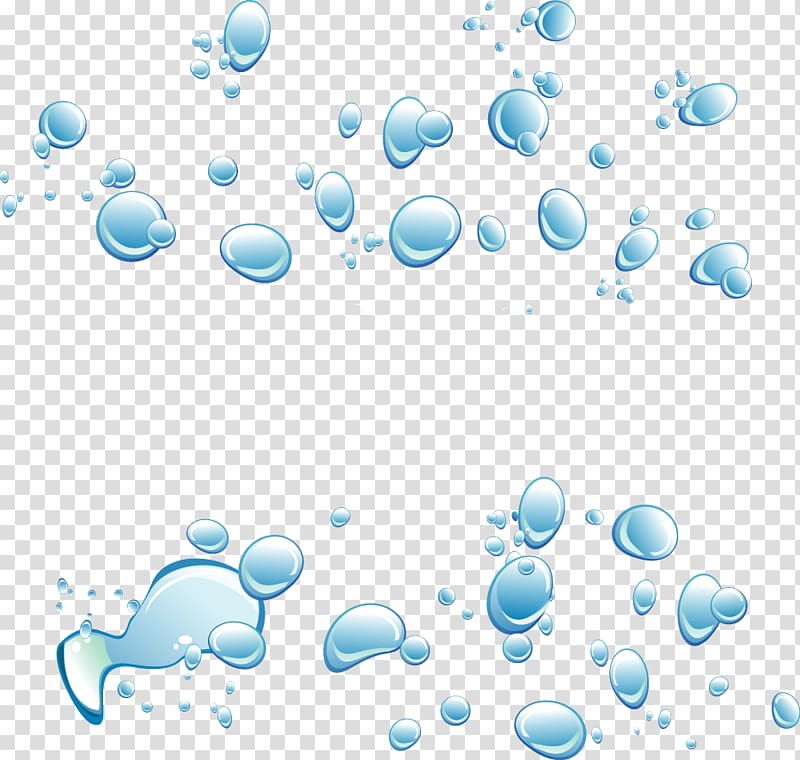 Drop Bubble Euclidean , Cartoon fine water droplets transparent background PNG clipart