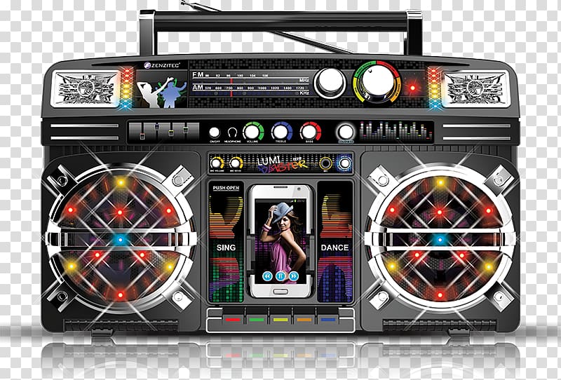 Boombox Disc jockey Compact disc Disco DJ lighting, others transparent background PNG clipart
